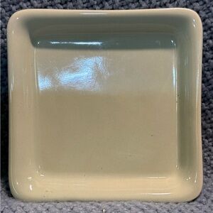 Square Cream Ceramic Dish LAST CHANCE